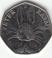Great Britain UK 50p Coin Peter Rabbit 2016 (Small Format) Circulated - 50 Pence