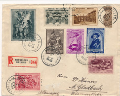 COVER 1939 RECOMMANDE BRUXELLES 1 TO M.GLADBACH   COVER VOOR VERZAMELING - Storia Postale
