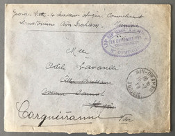 Tunisie, TAD AIN-DRAHAM 16.7.1918 Sur Enveloppe - (C2028) - Briefe U. Dokumente