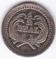 Guatemala, 1/2 Real 1872 P, En Argent, KM# 147, Rare - Guatemala