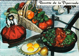 ►  CPSM Recette  La Piperrade  Poupée Doll - Recettes (cuisine)