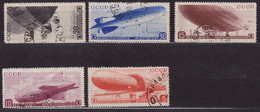 RUSSIE - A 33/37  SERIE BALLONS OBL USED COTE 100 EUR - Usati
