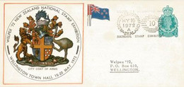 WELPEX 72 WELLINGTON (National Stamp Exhibition) Wellington Town Hall. Letter - Briefe U. Dokumente