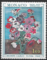 MONACO, Peinture, Painting, Yvert N° 743 ** (neuf Sans Charnière. MNH) Floralies / Anémones De Raoul Dufy - Autres & Non Classés