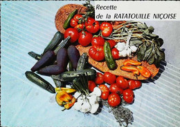 ►  CPSM Recette  Ratatouille Niçoise - Recettes (cuisine)