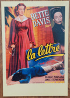 Carte Postale - La Lettre (The Letter - 1940) (film Cinéma Affiche) Bette Davis - Affiches Sur Carte