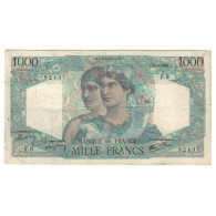 France, 1000 Francs, Minerve Et Hercule, 1945, F.9 92437, TB, Fayette:41.2 - 1 000 F 1945-1950 ''Minerve Et Hercule''