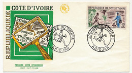 CÔTE D'IVOIRE - Env FDC - 25F Journée Du Timbre 1961 - 14 Octobre 1961 - Abidjan - Ivory Coast (1960-...)