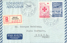 Finland:Cover, Registered Unopened Aerogram With Special Cancellation 1951 - Maximum Cards & Covers