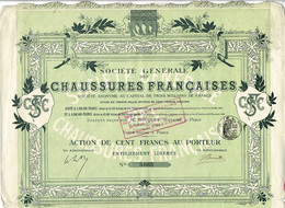 Titres De 1906 - Société Générale Des Chaussures Françaises - - Parfum & Cosmetica