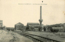 Bruay * Environs * La Centrale électrique * Usine Cheminée * Ligne Chemin De Fer - Autres & Non Classés