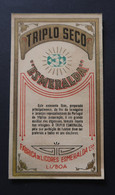 Portugal Etiquette Ancienne Liqueur Triple Sec Esmeralda Émeraude Lisboa Label Liquor Emerald - Alcohols & Spirits