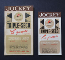 Portugal Etiquette Ancienne Liqueur Triple Sec Jockey Lisboa Label Liquor - Alkohole & Spirituosen