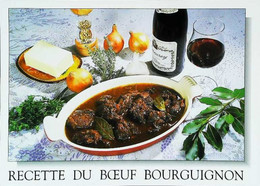 ►  CPSM Recette Boeuf Bourguignon - Recettes (cuisine)