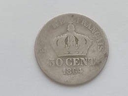 50 CENTIMES - NAPOLEON III 1864 K En ARGENT - 50 Centimes