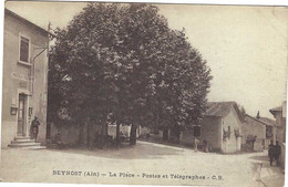 AIN BEYNOST La Place Postes & Télégraphes Cachet 6° Régiment Artillerie - Montluel