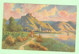 Delcampe - T2021 - ALLEMAGNE - Braubach, Illustration - Château De MARKSBURG ? - Braubach
