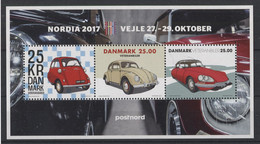Denmark - 2017 Antique Cars Nordia Block MNH__(TH-14004) - Blocchi & Foglietti