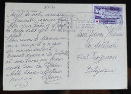 N° 1910 - Surtaxé 0.80 + 0.20 Croix Rouge / Carte Postale GUERANDE 08.06.1977 >>> BELGIQUE - 1961-....