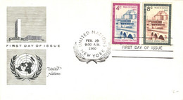 United Nations New York:FDC, Palais De Chaillot, 1960 - Storia Postale