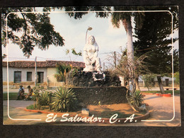 Postcard Mother Monument 2013( UPAEP And Firefighter Stamps) - El Salvador