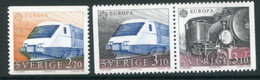 SWEDEN 1988 Europa: Transport. MNH / **.  Michel 1501-03 - Unused Stamps