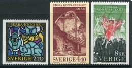 SWEDEN 1988 Anniversaries MNH / **.  Michel 1492-94 - Neufs