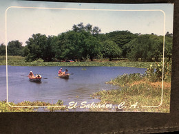 Postcard El Jocotal Lagoon 2013 ( Fish Stamps) - El Salvador