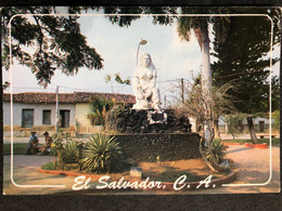 Postcard Mother Monument 2013 ( AIDS, Volcano Stamps) - El Salvador
