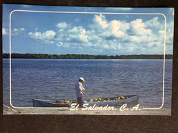 Postcard Fisherman In Jaltepeque Bay 2013 - El Salvador