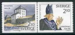 SWEDEN 1987 City Anniversaries MNH / **.  Michel 1441-42 - Ungebraucht