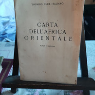 TOURING CLUB ITALIANO-CARTA DELL'AFRICA ORIENTALE-SCALA 1 : 3  500.000- Publicat1935 - Cartes Géographiques