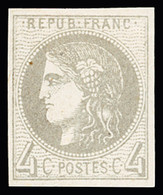 * N°41B 4c Gris Report 2, Neuf *, Frais, TB - 1870 Bordeaux Printing
