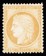 * N°59 15c Bistre, Neuf Avec Charn. Propre, TB. Signé A.Brun - 1871-1875 Cérès