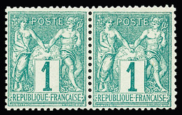 ** N°61 1c Vert Type I, Neuf **, Très Frais, TTB - 1876-1878 Sage (Type I)