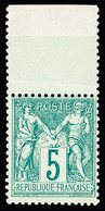 ** N°64 5c Vert Type I, Bdf, Neuf **, Très Frais, TTB - 1876-1878 Sage (Type I)