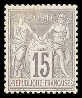 * N°77 15c Gris Type II, Neuf *, Frais, TB - 1876-1898 Sage (Type II)