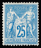 * N°79 25c Bleu Type II, Neuf *, Très Frais, TTB - 1876-1898 Sage (Type II)