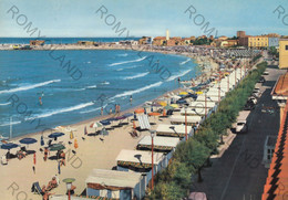 CARTOLINA  FANO,MARCHE,LUNGOMARE E SPIAGGIA,MARE,SOLE,ESTATE,VACANZA,BARCHE A VELA,BELLA ITALIA,NON VIAGGIATA - Fano