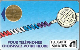 CARTE-PUBLIC-Ko44A.000.1-50U-BULL2-OFFSET-R° Glacé-V°Glacé-CORDON BLEU-V°Etoile Bleu-Plage 65% Violet-S/N°-BE - Telefonschnur (Cordon)