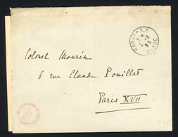 Lettre Lettre En Franchise Avec CAD "Rabat RP Maroc" (1925) + Petit Cachet Rouge "Le Maréchal De France Résident Général - Andere & Zonder Classificatie