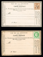 Lettre Deux Cartes Postales Précurseurs Neuves Avec CG N°17 (1 Pli) Ou Réunion N°7, TB - Andere & Zonder Classificatie