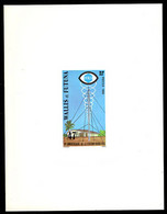 WALLIS & FUTUNA(1980) Radio Station FR3. Deluxe Sheet. Scott No 254. - Sin Dentar, Pruebas De Impresión Y Variedades
