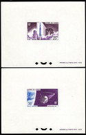 COMORO ISLANDS(1965) Diamant Rocket. Satellite A-1. Set Of 2 Deluxe Sheets. Scott Nos C15-6. Yvert Nos PA15-6. - Andere & Zonder Classificatie