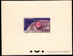 COMORO ISLANDS(1962) Telstar Satellite. Deluxe Sheet. Scott No C7, Yvert No PA7. Nice! - Otros & Sin Clasificación