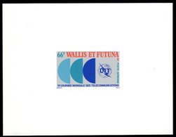 WALLIS & FUTUNA(1978) Telecommunications Day. Deluxe Sheet. Scott No C82, Yvert No PA84. - Sin Dentar, Pruebas De Impresión Y Variedades