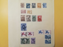 PAGINA PAGE ALBUM ARGENTINA    ATTACCATI PAGE WITH STAMPS COLLEZIONI LOTTO LOT LOTS - Collections, Lots & Series