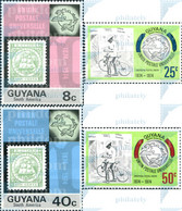 321307 MNH GUYANA 1974 UNION POSTAL - Postzegels Op Postzegels