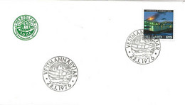 Island Iceland  1976 2nd Anniversary Of The Volcanic Eruption On Heimaey.  Mi 501 Special Cancellation 23.1.76 - Covers & Documents