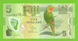 FIJI 5 DOLLARS 2012  P-115 UNC - Fidschi